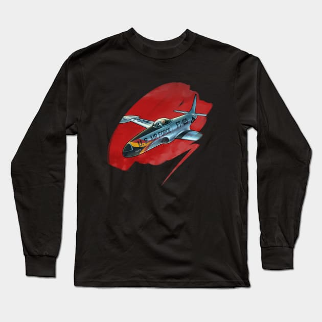 F－80 fighter Long Sleeve T-Shirt by mangbo